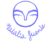 Logo azul sin fondo - Natalia Fuentes
