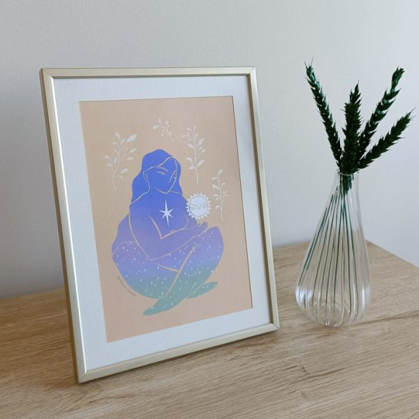 Lámina ‘Mujer galaxia’