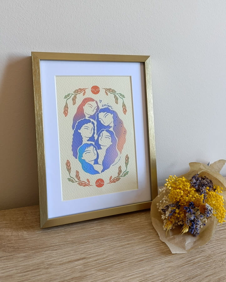 Lámina ‘Amigas’