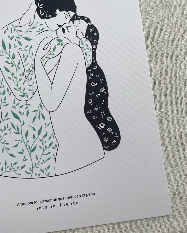 Lámina 'Amor por las personas que merecen la pena'