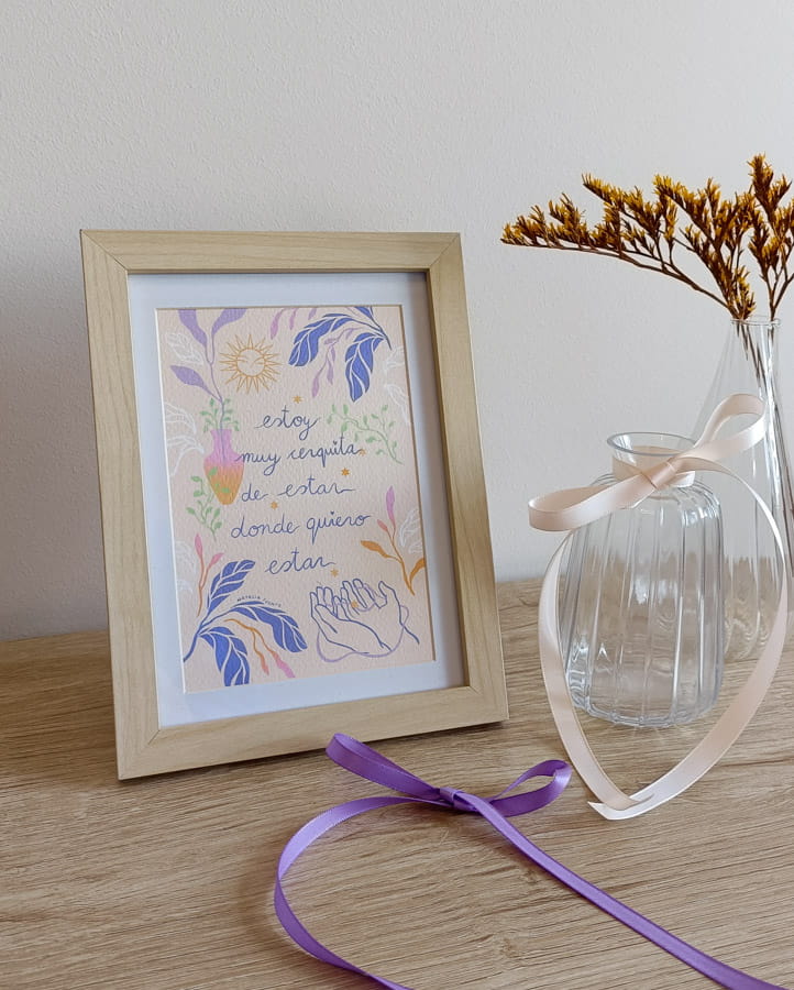 Postal 'Estoy muy cerquita'