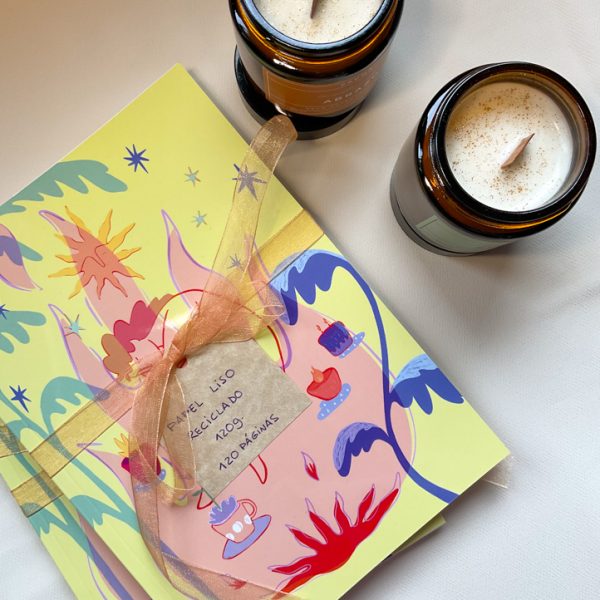 Cuaderno y vela
